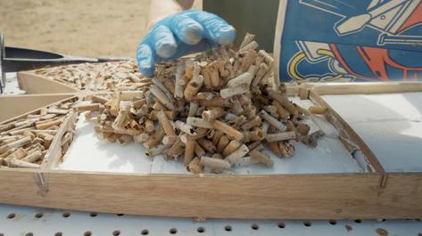USING CIGARETTE BUTTS AND SURFING TO BUILD OCEAN MINDFULNESS