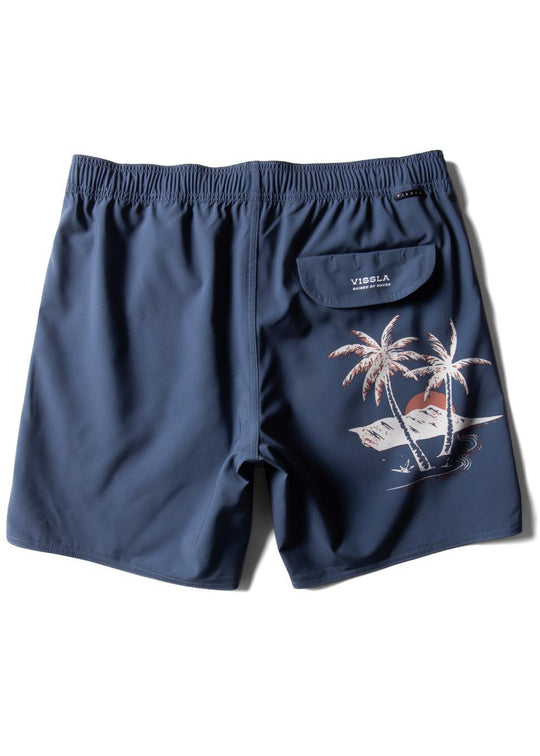 Vissla Le'Ahi 17.5" Boardshort - Dark Denim