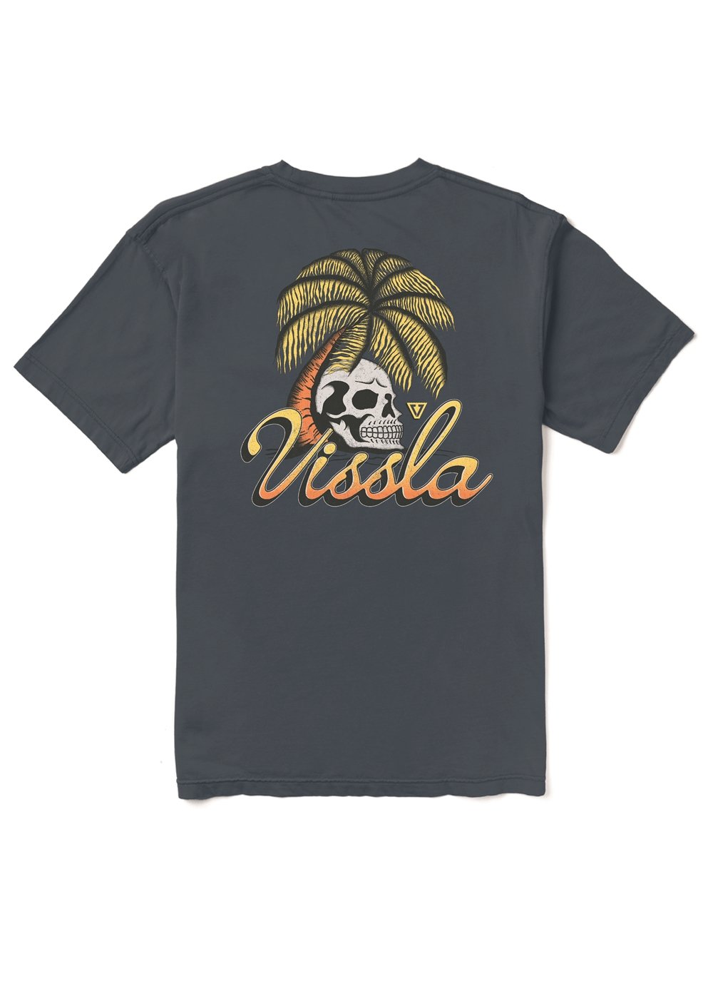 Vissla Skull Isle Boys Tee in Dark Denim
