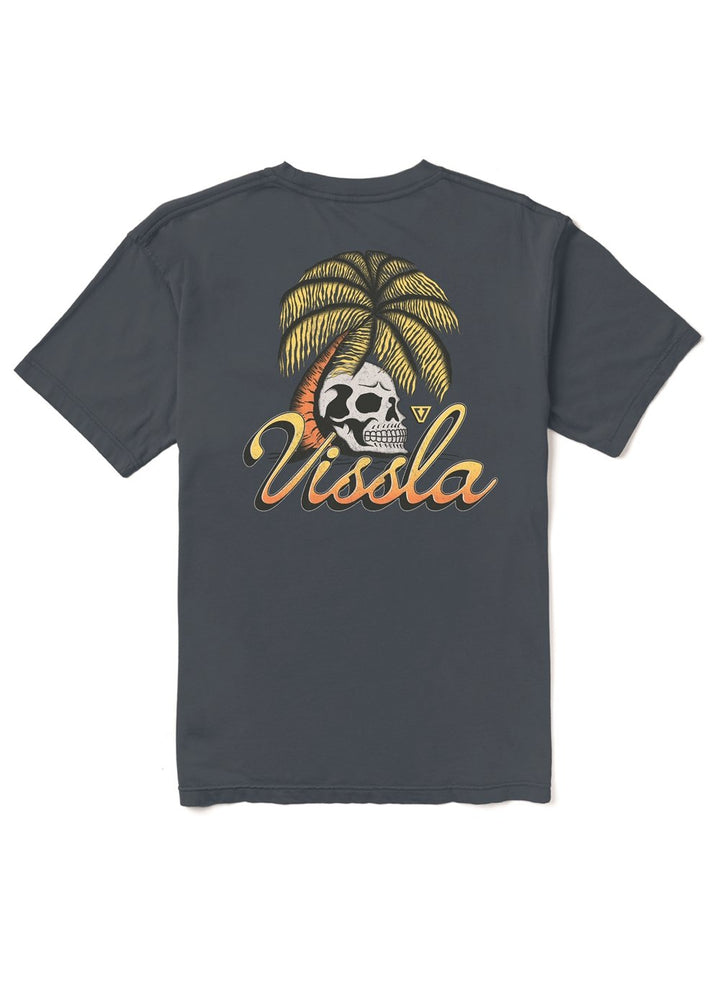 Vissla Skull Isle Boys Tee in Dark Denim