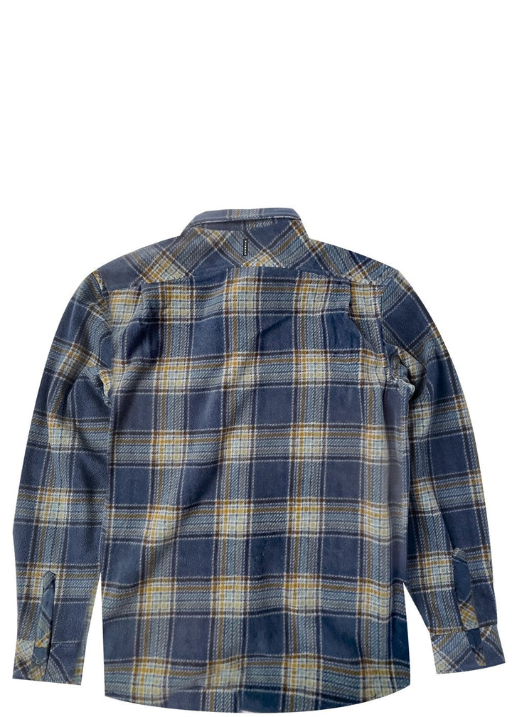 Vissla Eco-Zy Boys Ls Polar Flannel -dark denim