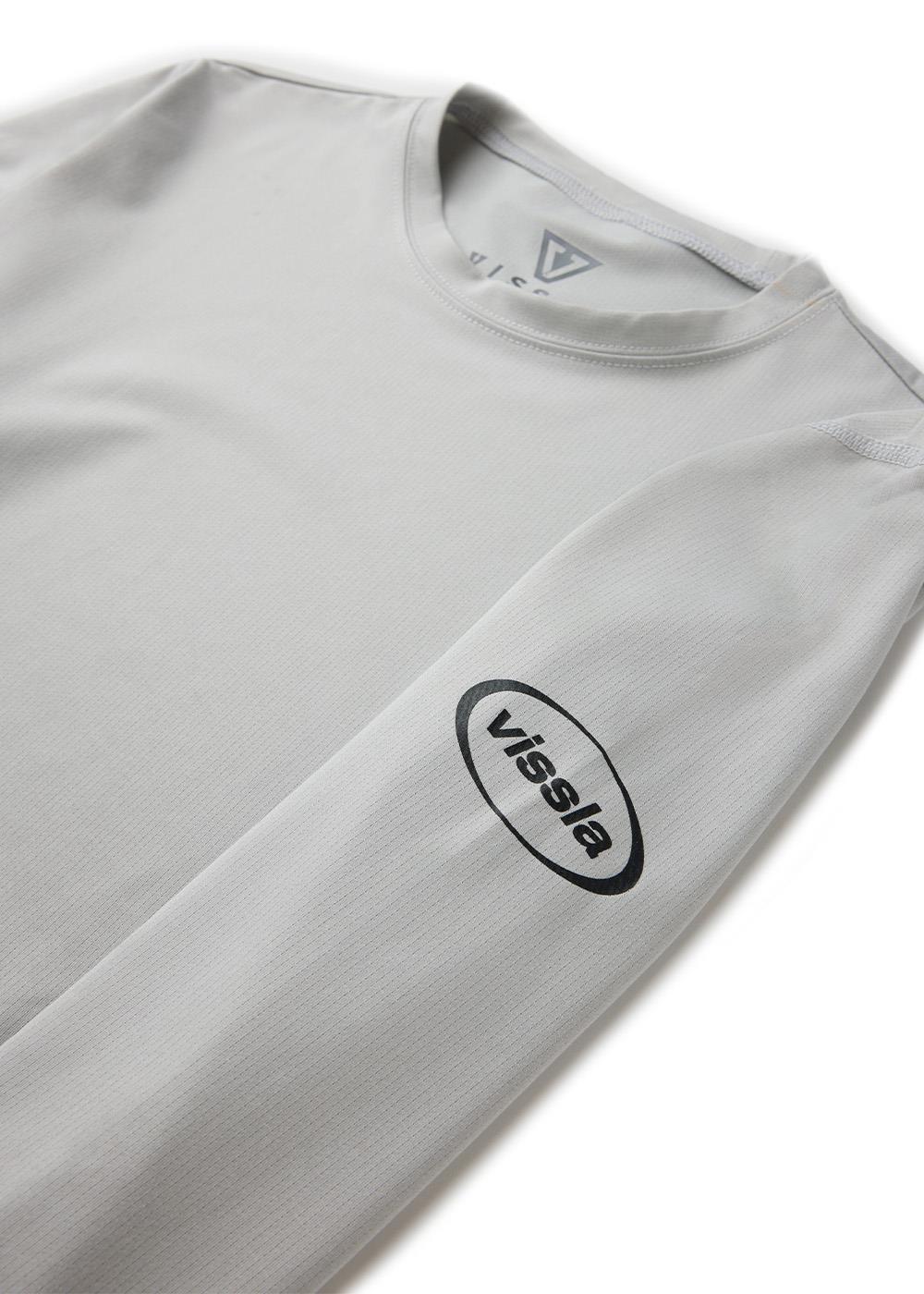 Vissla Youth Pro Comp Ls Sun Shirt in Storm Grey, view 5