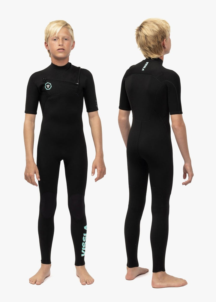 Vissla 7 Seas Boys 2-2 Ss Full Suit in Black, view 9