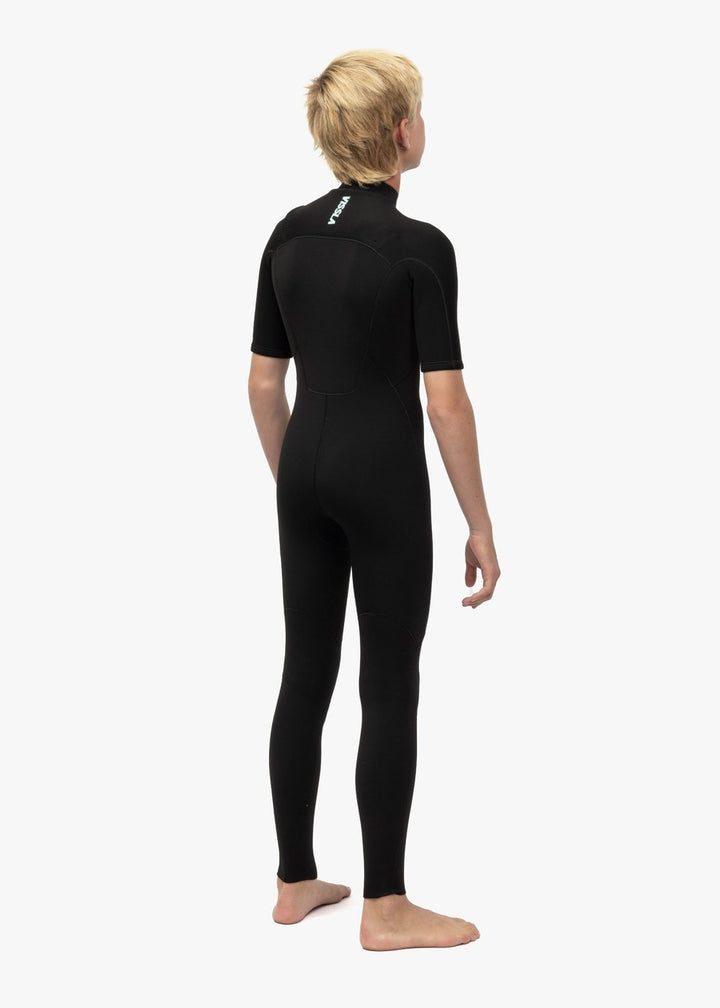 Vissla 7 Seas Boys 2-2 Ss Full Suit in Black, view 4