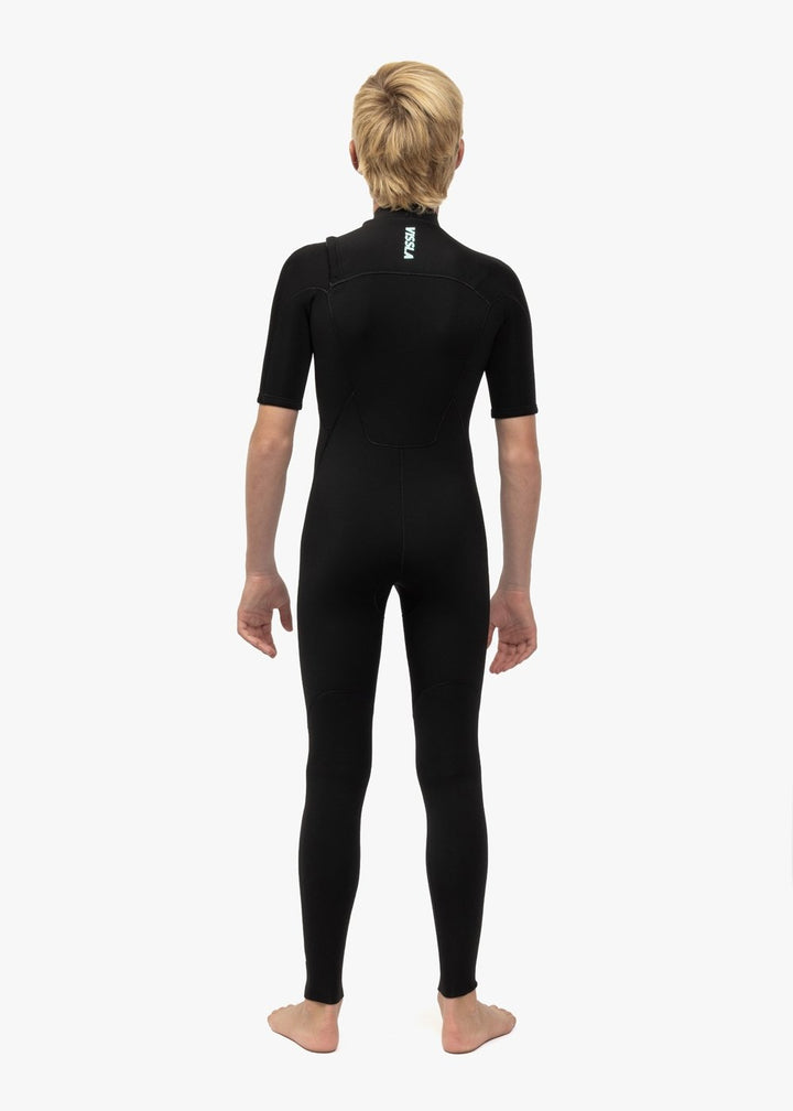 Vissla 7 Seas Boys 2-2 Ss Full Suit in Black, view 5