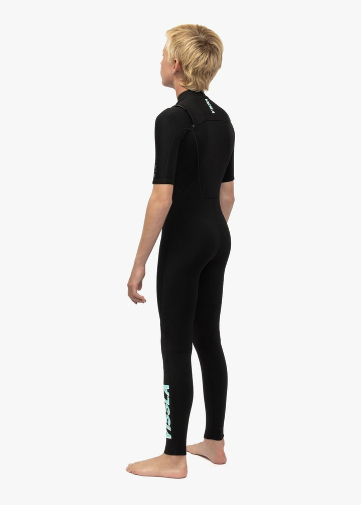 Vissla 7 Seas Boys 2-2 Ss Full Suit in Black, view 6