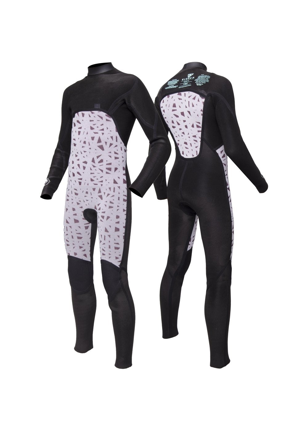 Vissla 7 Seas boys 3-2 full chest zip wetsuit
