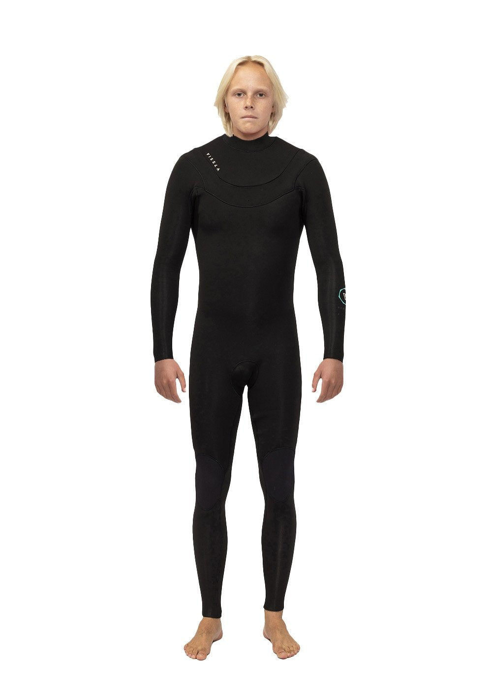 Vissla New Seas Boys 3-2 Full U - Zip in Black, view 3