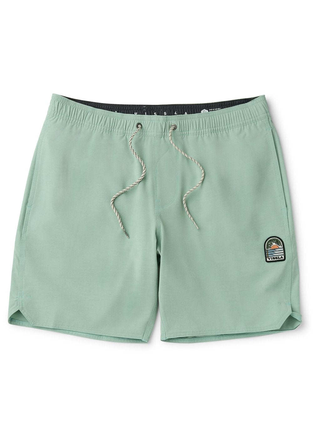 Vissla Solid Sets 17.5" Ecolastic Boardshort in Aloe