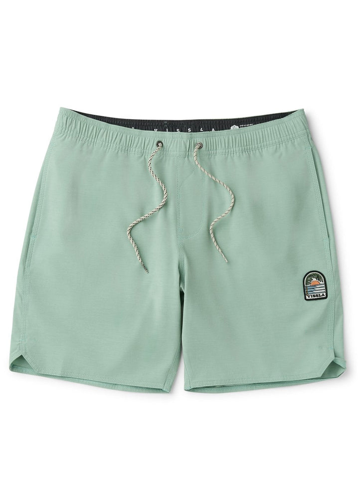 Vissla Solid Sets 17.5" Ecolastic Boardshort in Aloe