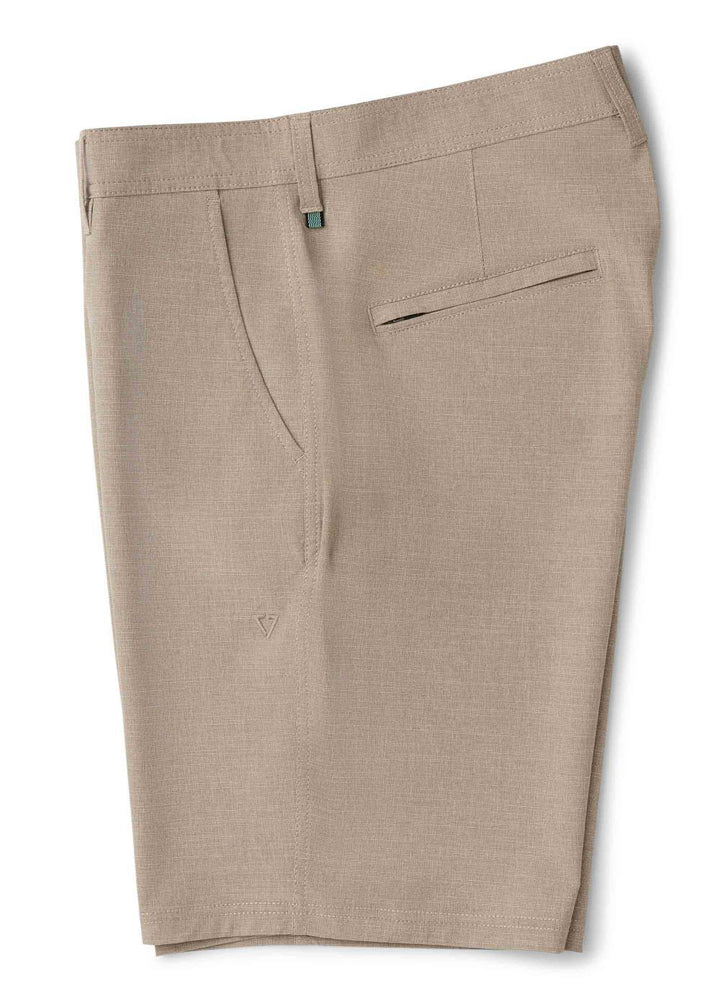 Vissla Fin Box Hybrid 19.5" Walkshort in Dark Khaki, view 3