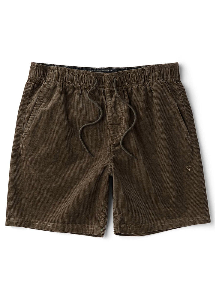 Vissla No See Ums Cord Eco 17" Elastic Walkshort in Dark Earth