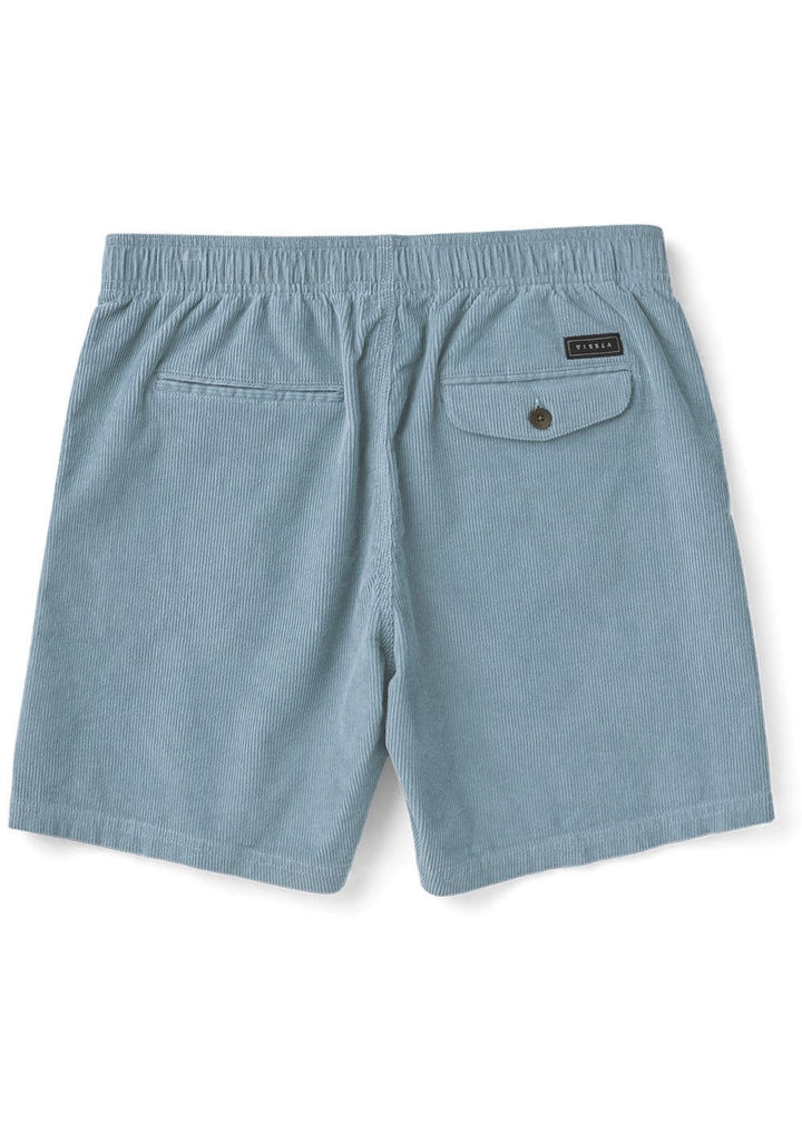 Vissla No See Ums Cord Eco 17" Elastic Walkshort in Faded Denim, view 2
