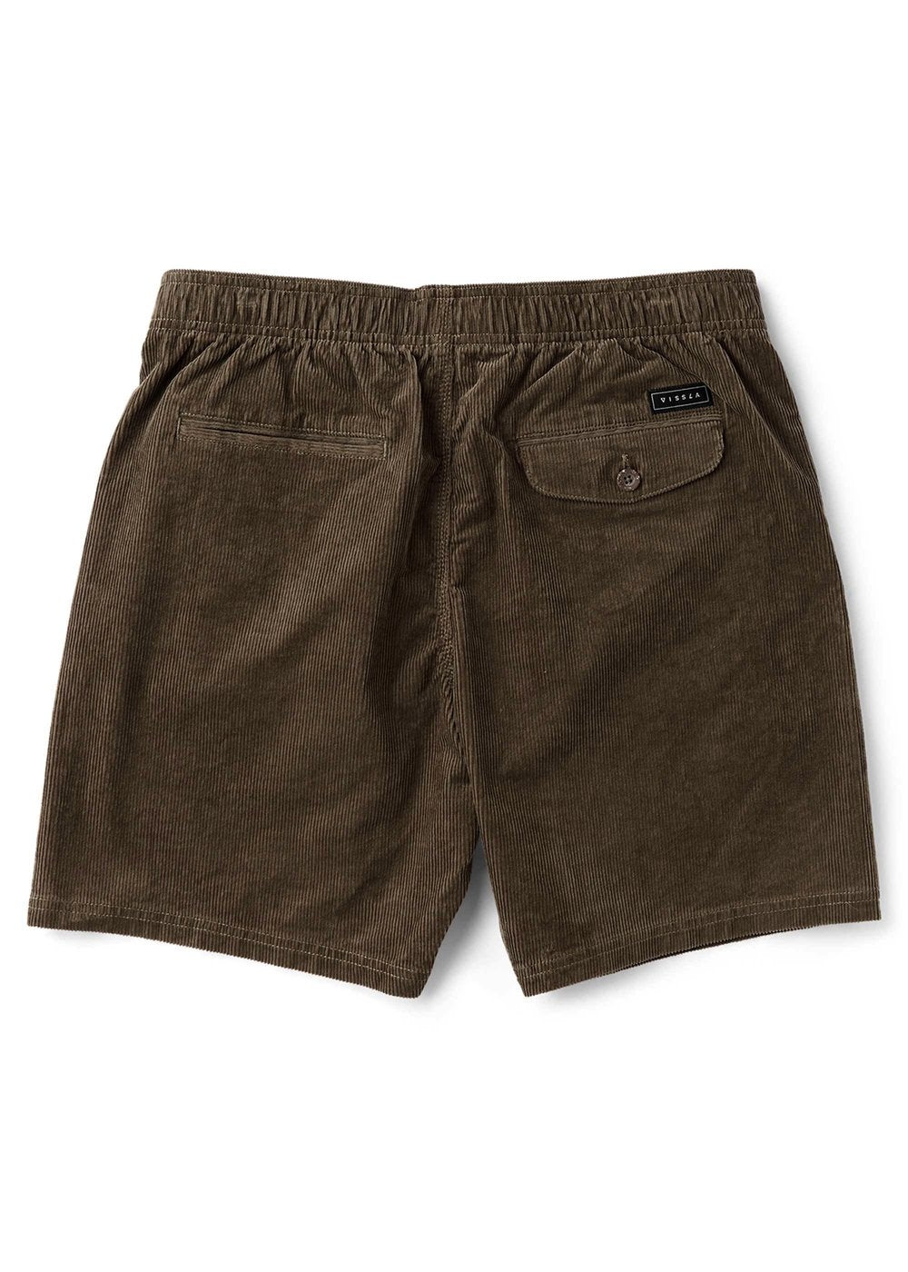 Vissla No See Ums Cord Eco 17" Elastic Walkshort in Dark Earth, view 2