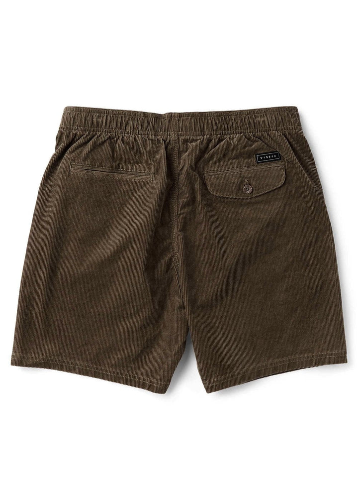 Vissla No See Ums Cord Eco 17" Elastic Walkshort in Dark Earth, view 2