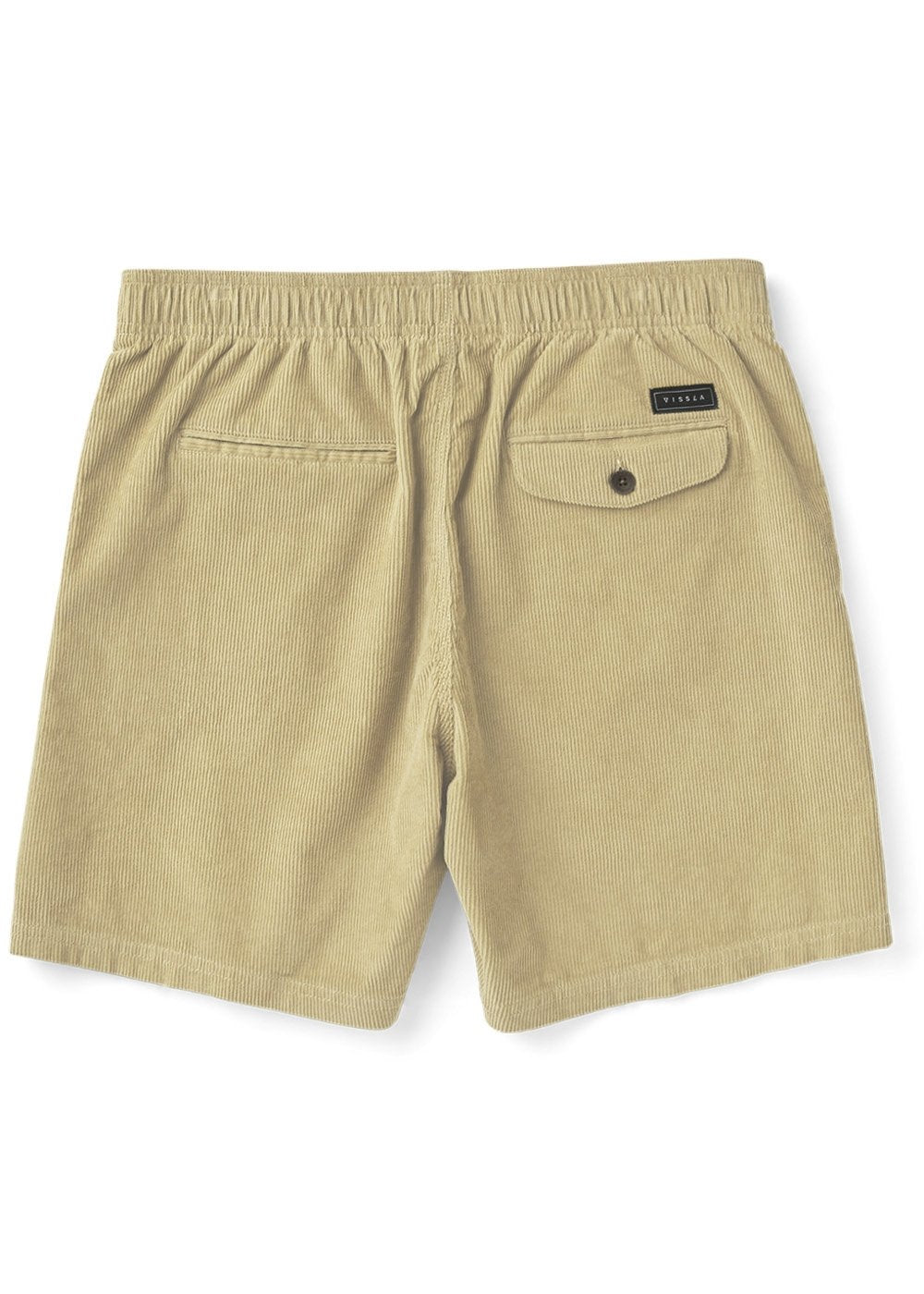 Vissla No See Ums Cord Eco 17" Elastic Walkshort in Light Khaki, view 3