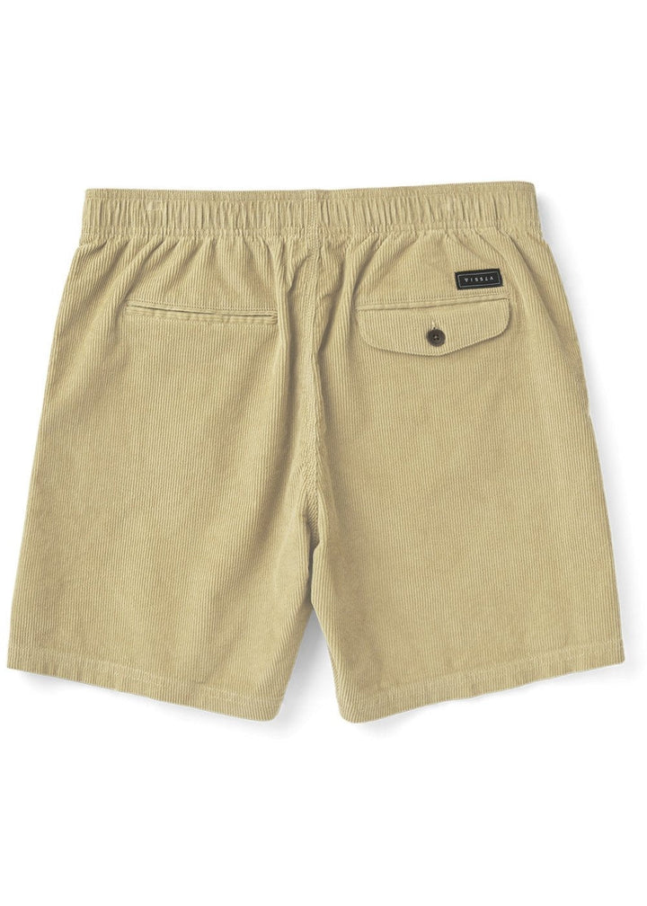 Vissla No See Ums Cord Eco 17" Elastic Walkshort in Light Khaki, view 3