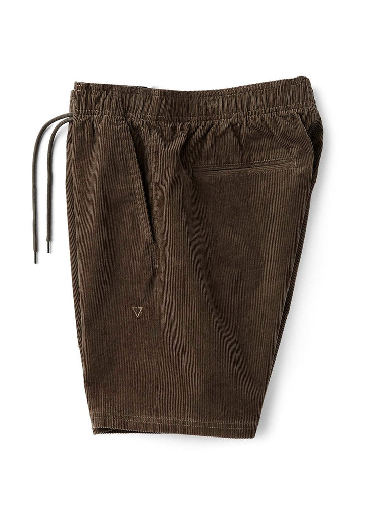 Vissla No See Ums Cord Eco 17" Elastic Walkshort in Dark Earth, view 3