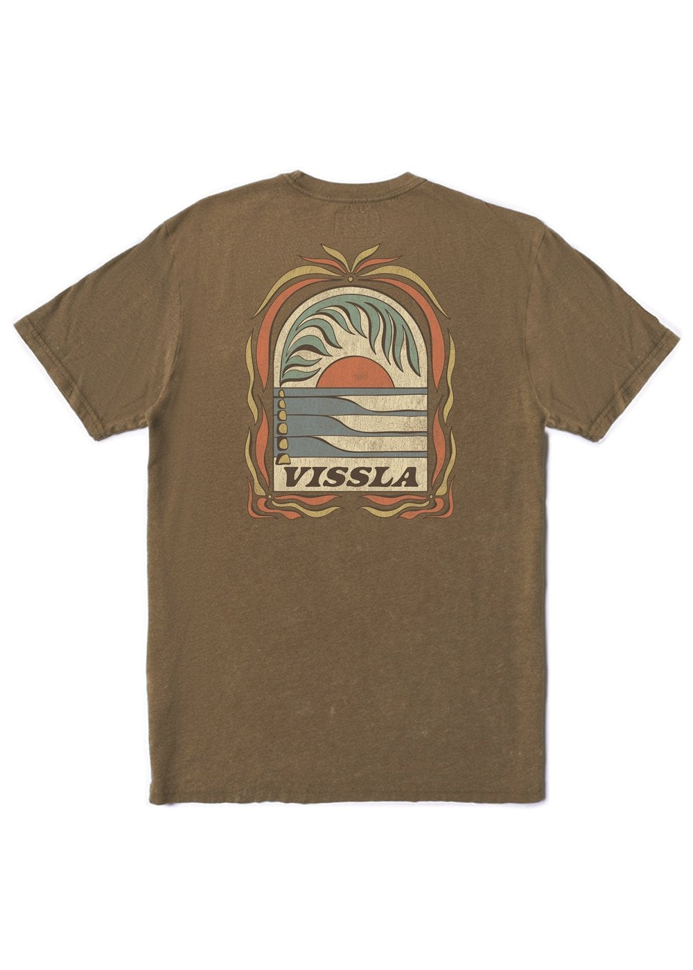 Vissla Canopy Cosmic Wash Tee in Chocolate