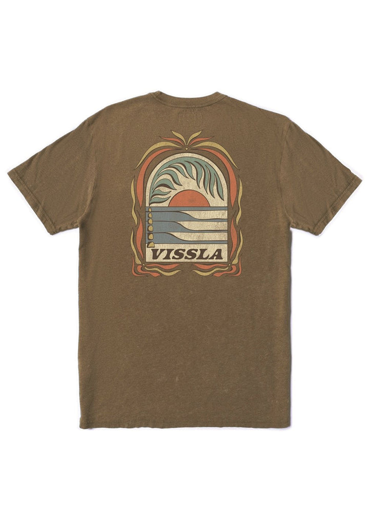 Vissla Canopy Cosmic Wash Tee in Chocolate