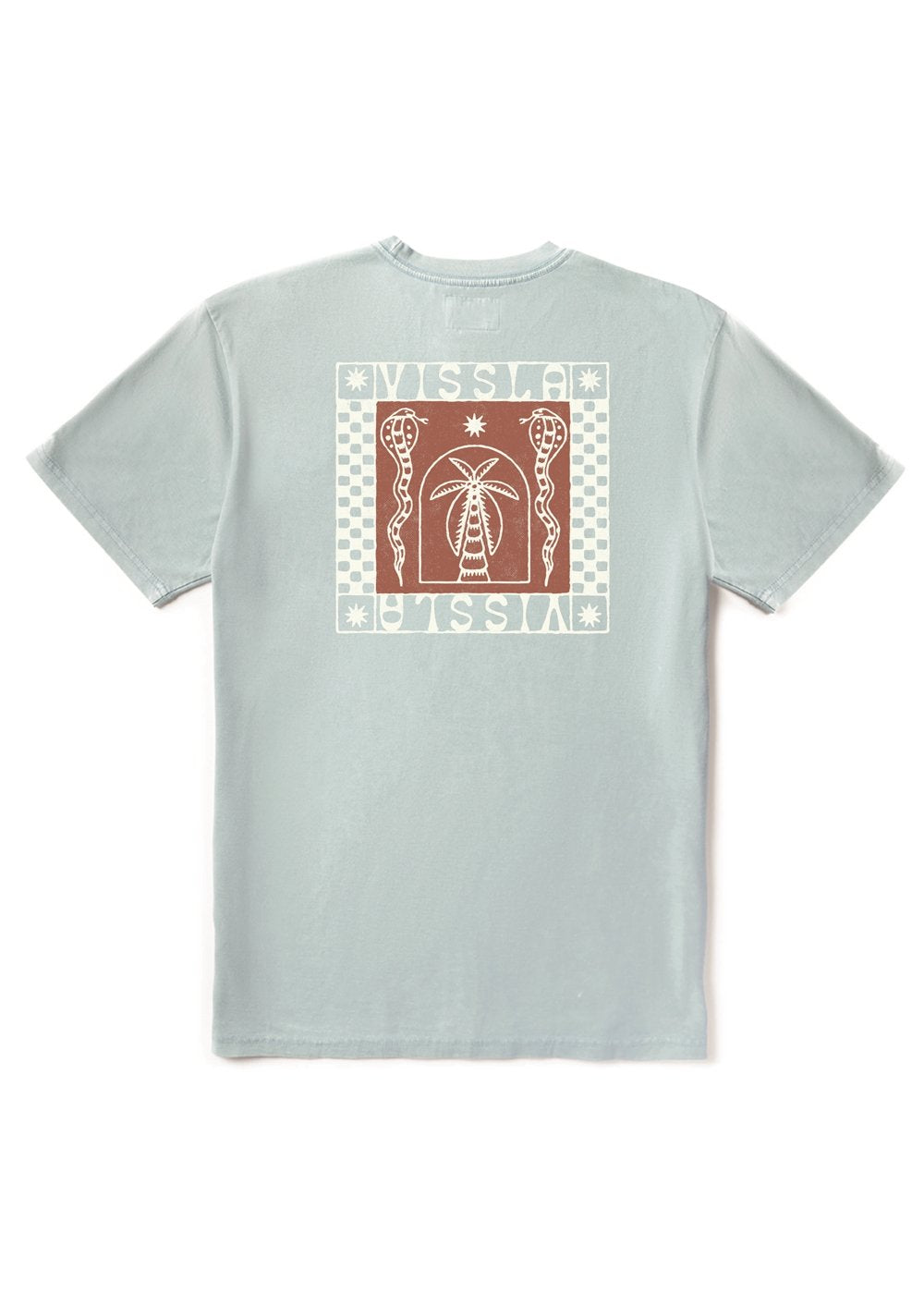 Vissla Serpents Cosmic Wash Tee in Coastal Blue