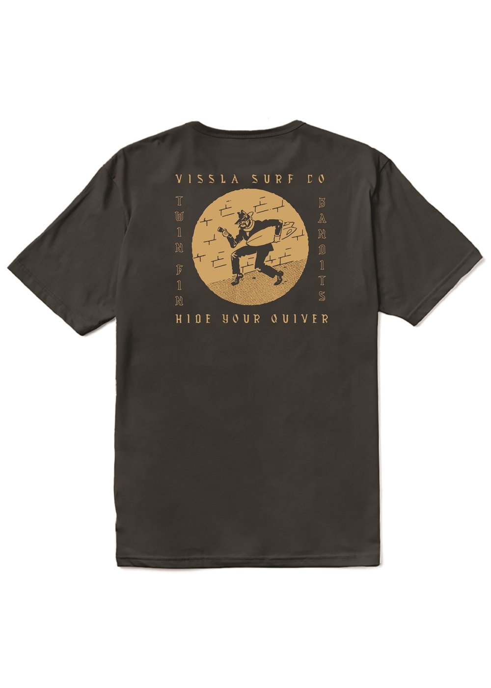 Vissla Bandit Organic Tee in Phantom