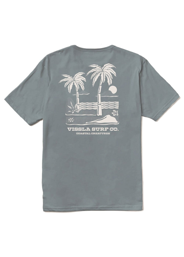 Vissla Creatures Organic Tee in Blue Haze