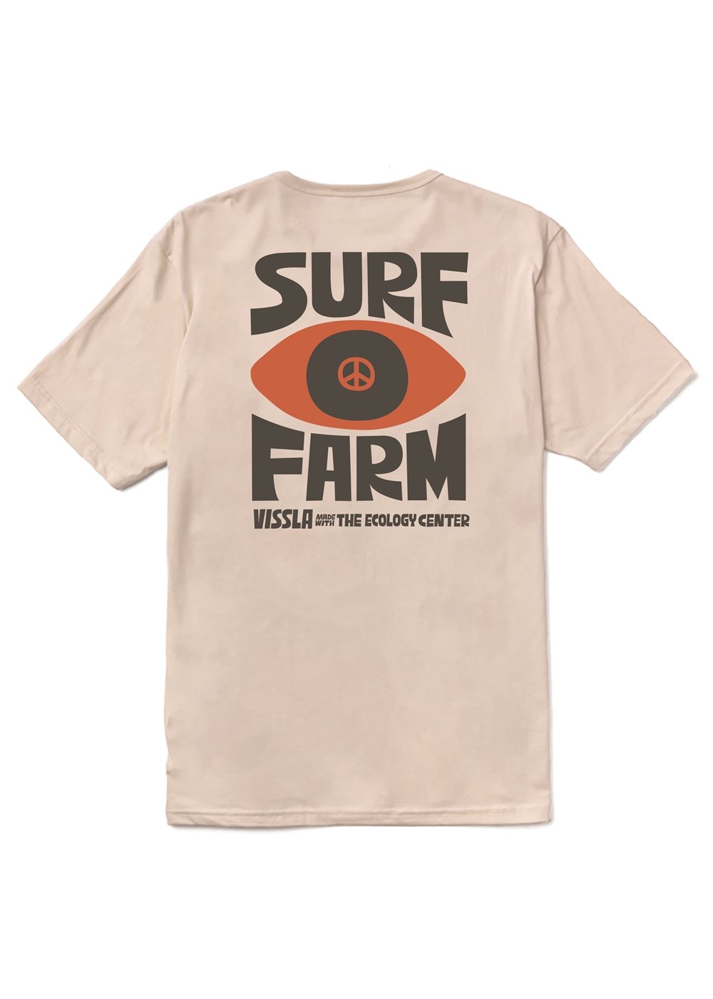 Vissla Tec Surf Farm Organic Tee in Bone