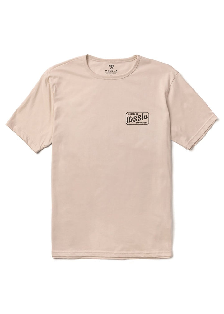 Vissla Heavy Duty Organic Tee in Bone, view 2