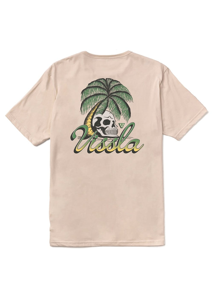 Vissla Skull Isle Organic Tee in Bone