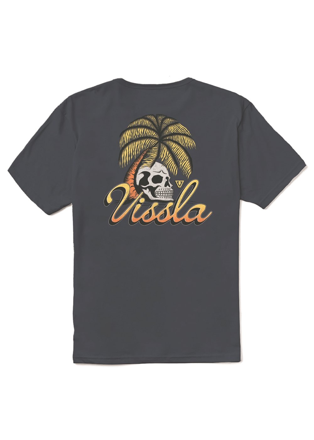 Vissla Skull Isle Organic Tee in Dark Denim