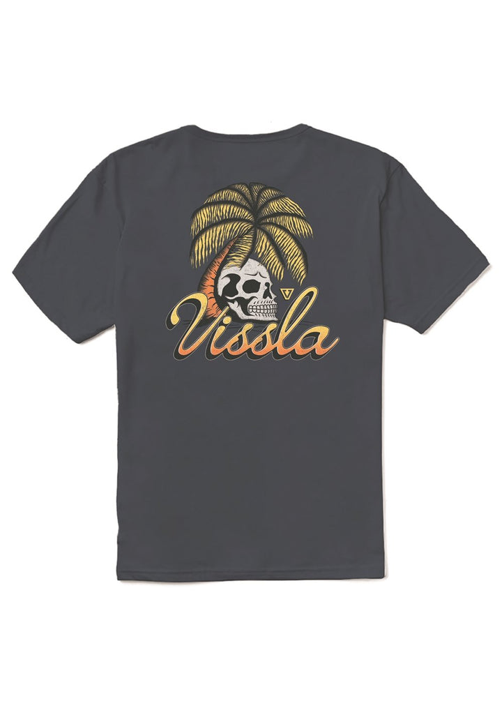 Vissla Skull Isle Organic Tee in Dark Denim