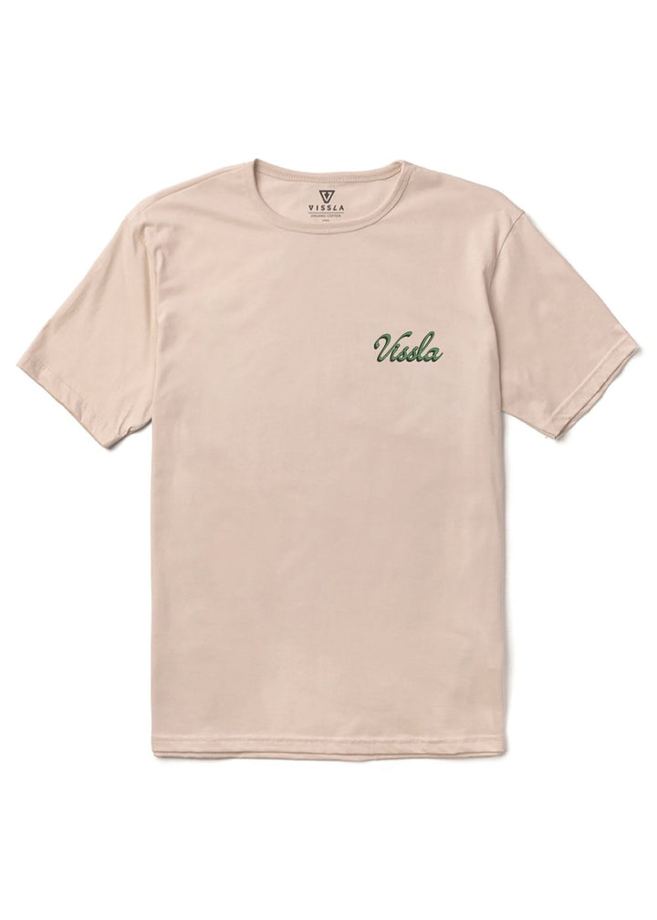 Vissla Skull Isle Organic Tee in Bone, view 2