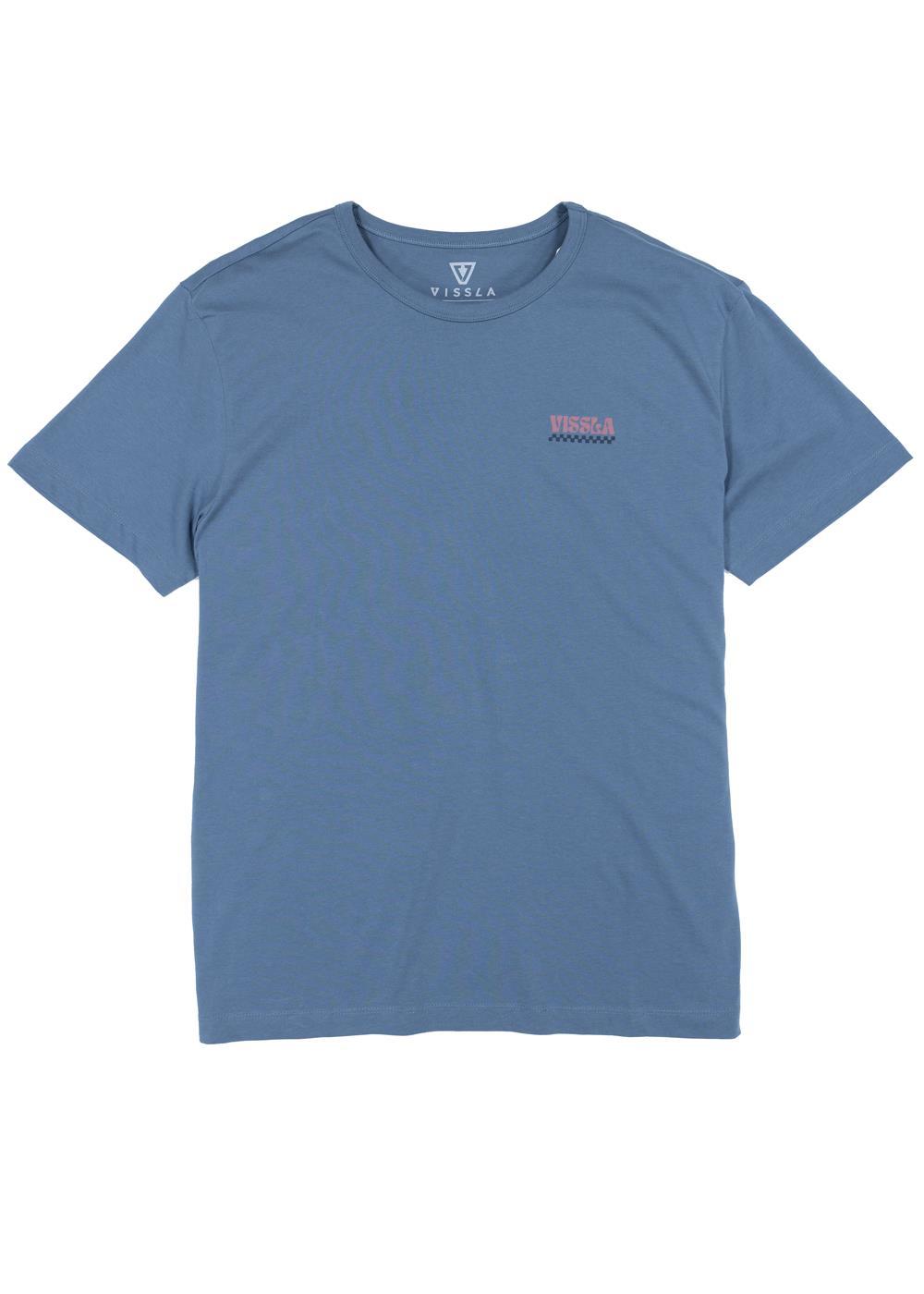Vissla Solar Vibrations Eco Tee in Faded Denim, view 2