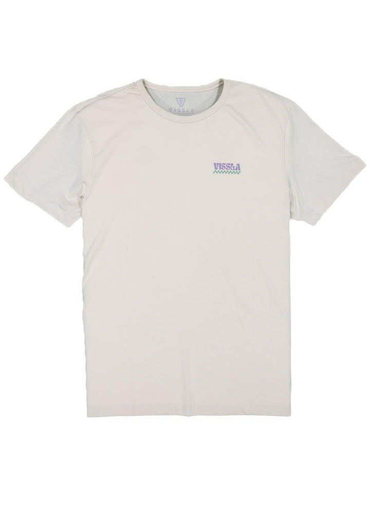 Vissla Solar Vibrations Eco Tee in Bone, view 2