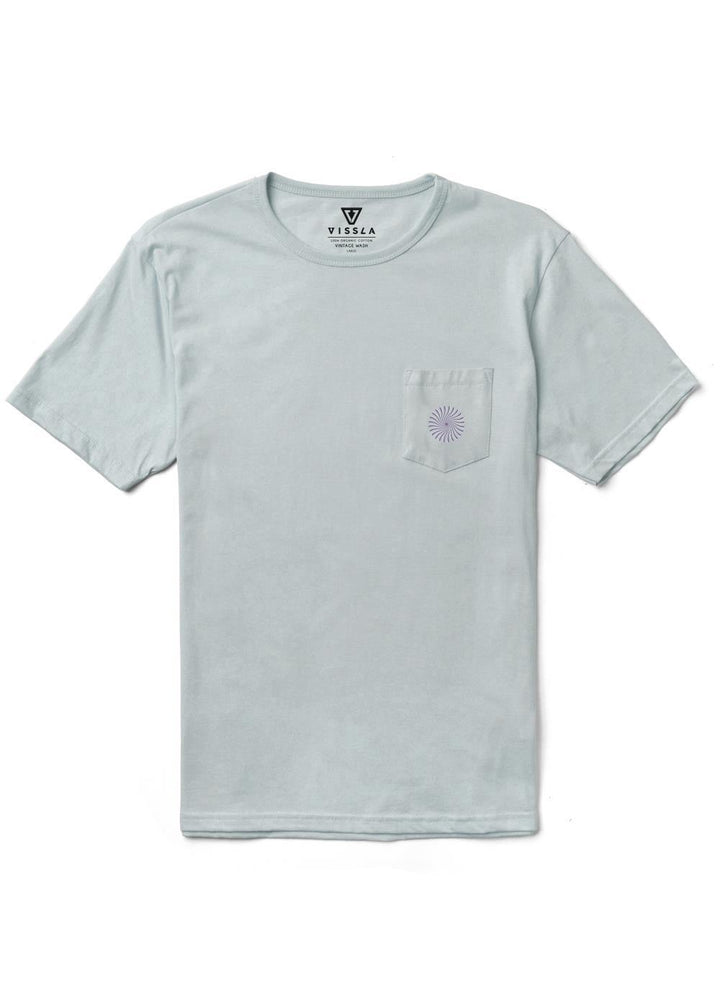 Vissla Psycho Surf Organic Pkt Tee - grey mist