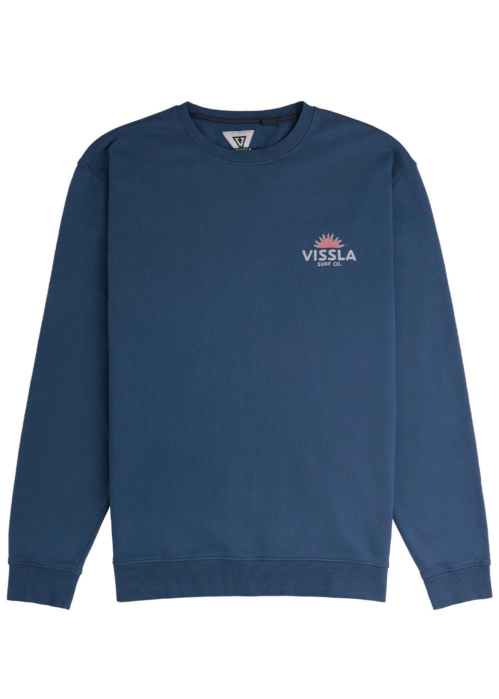 Vissla Raised By Waves Crew Fleece, Naval