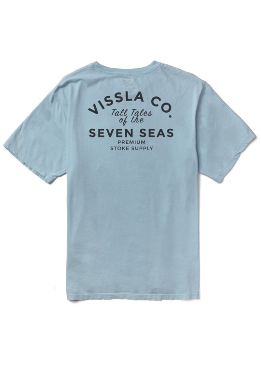 Vissla Premium Stoke PKT Tee - Chambray