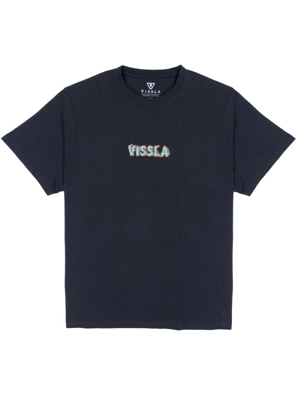 Vissla Shift Kicker Oversized Eco Tee in Black, view 2