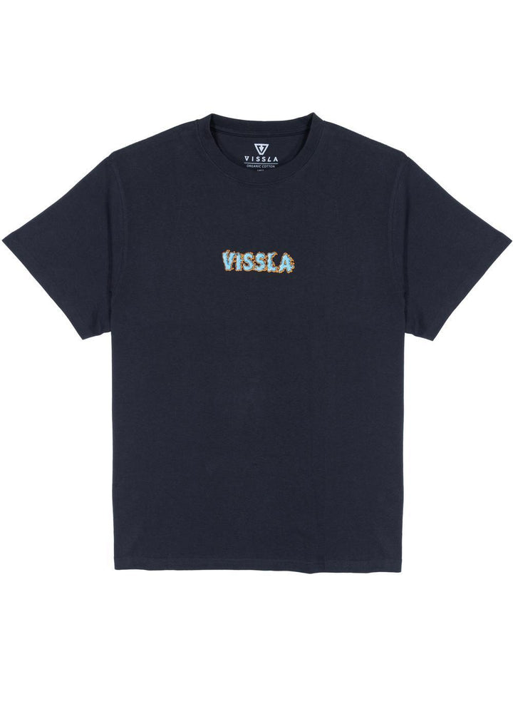Vissla Shift Kicker Oversized Eco Tee in Black, view 2