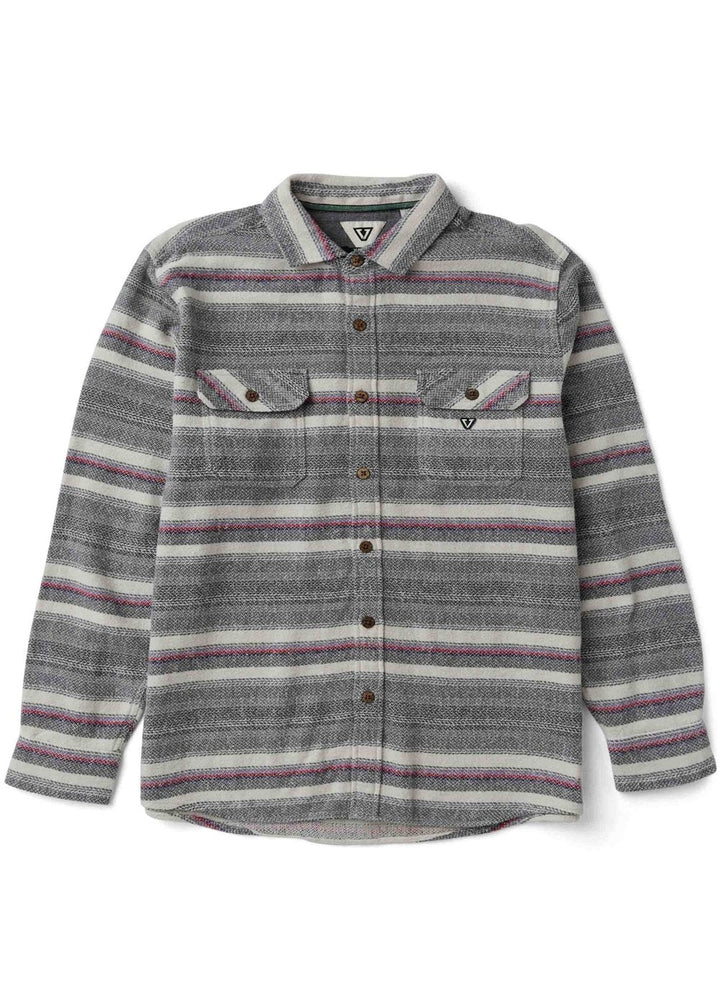 Vissla Descanso Heavy Flannel in Grey Dawn