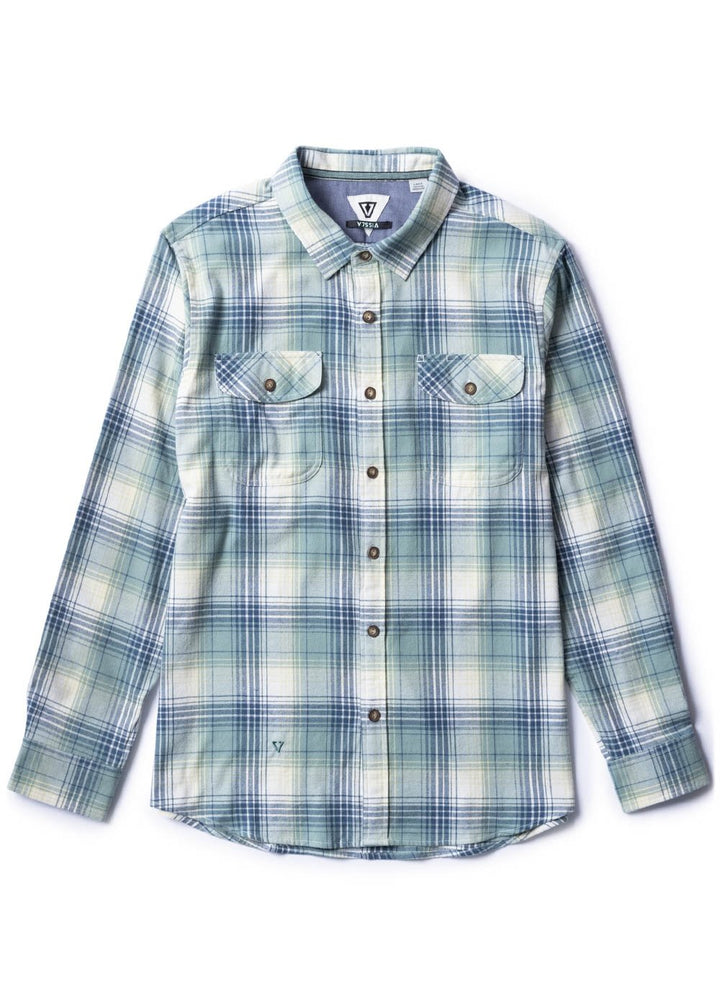 Vissla Central Coast Eco LS Flannel - smokey jade