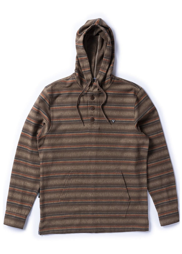 Vissla Descanso Eco Hooded Popover, dark earth