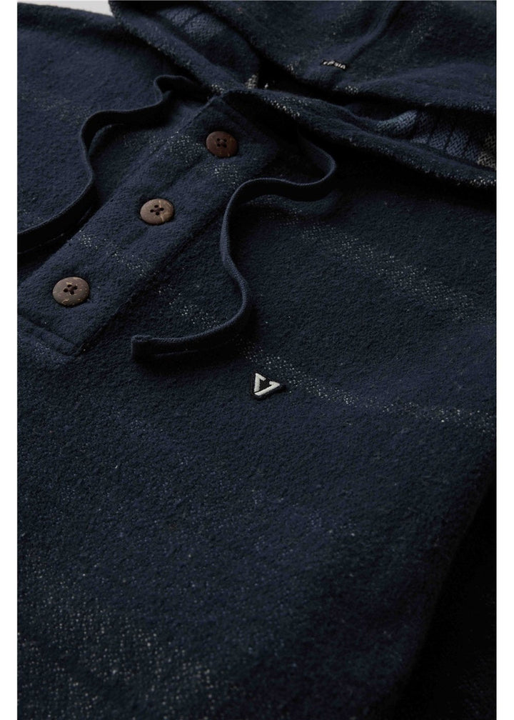 Vissla Descanso Heavy Hooded Popover in Dark Denim, view 4