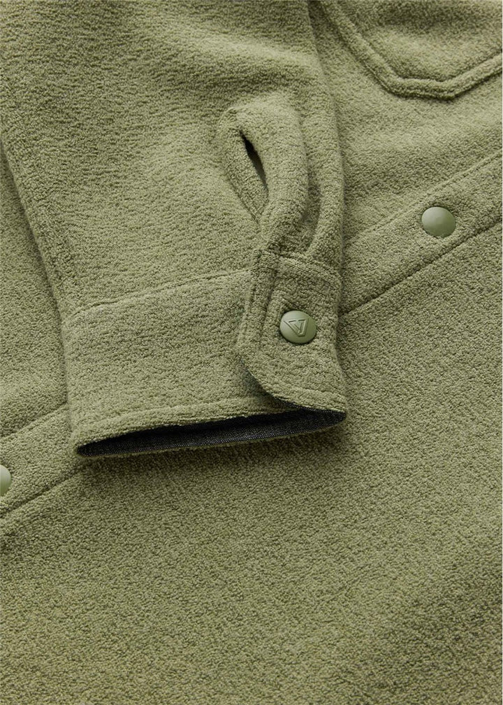 Vissla Looper Polar Terry Eco Shirt in Sage, view 3