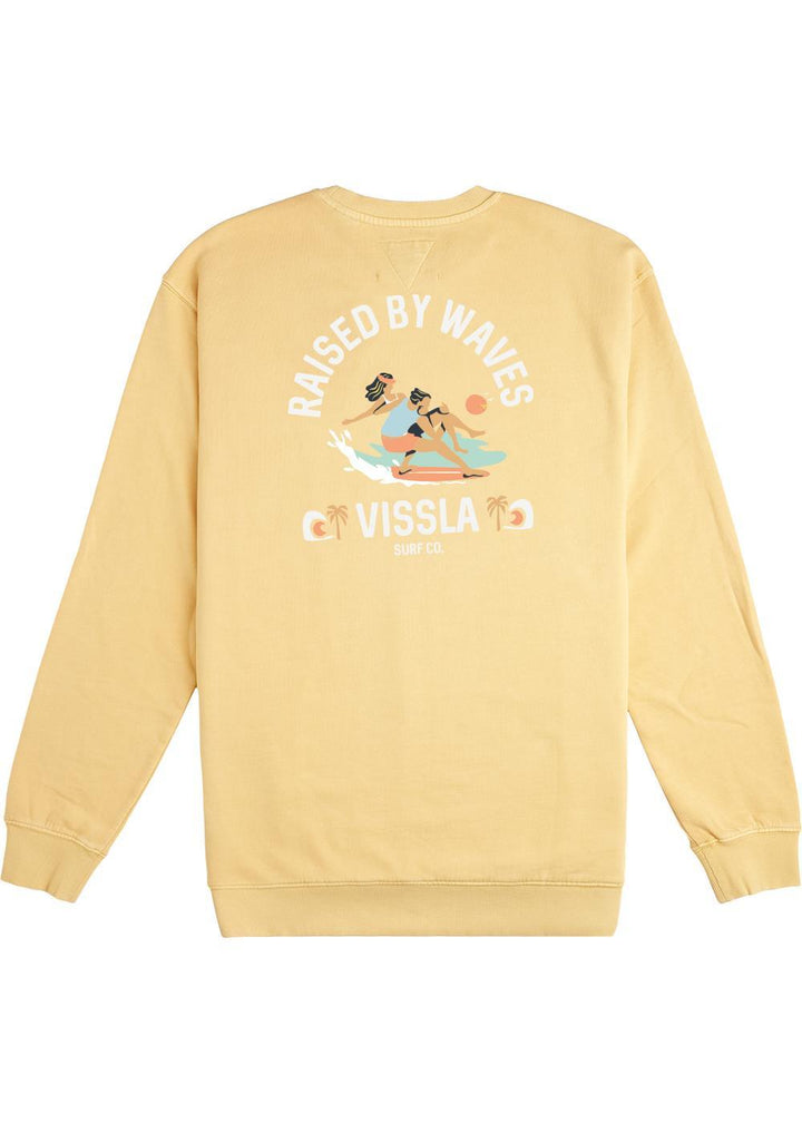 Vissla Offshore Pleasure Crew Fleece - Bright Sulfur