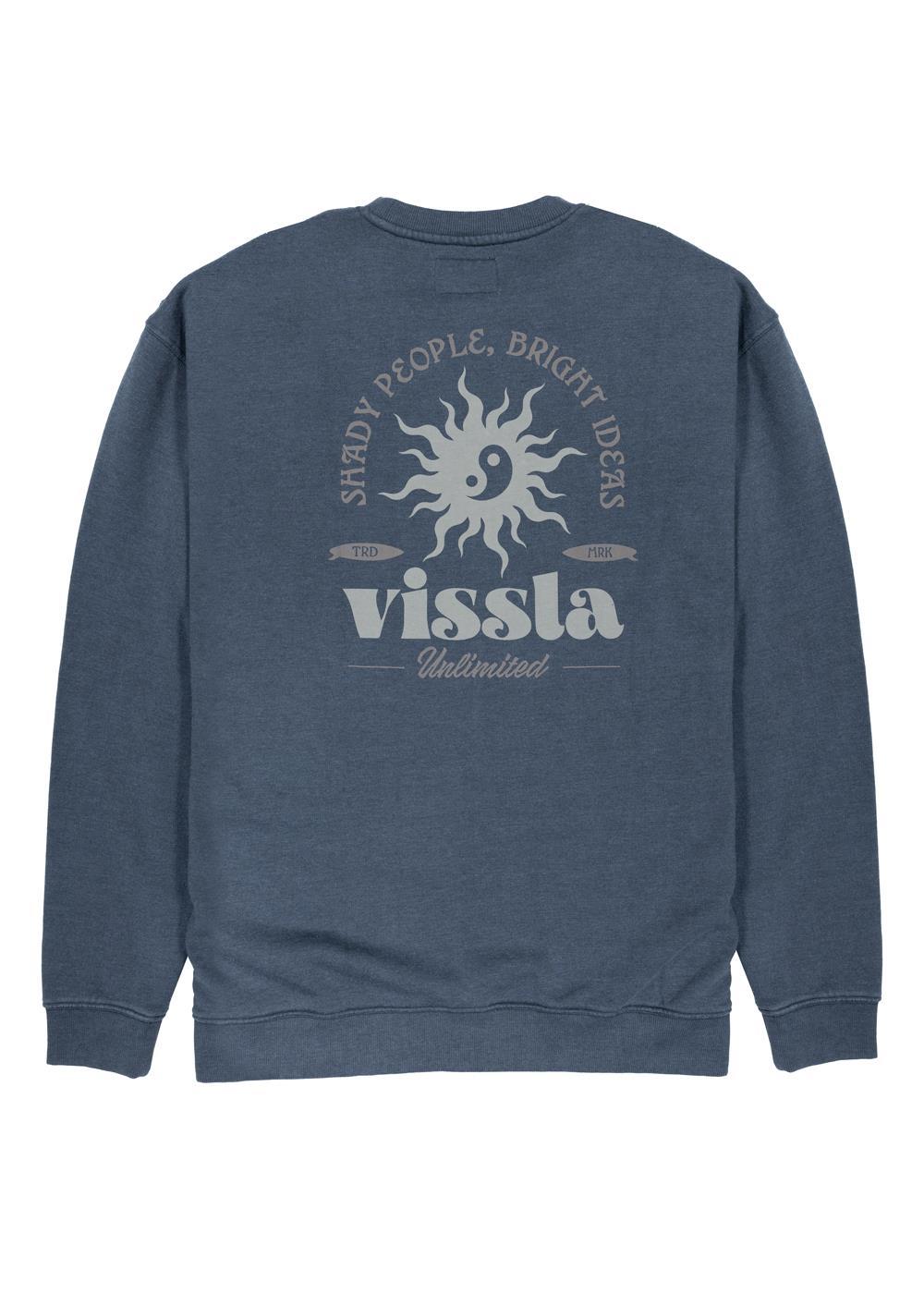 Vissla Bright Ideas Eco Fleece Crewneck in Phantom