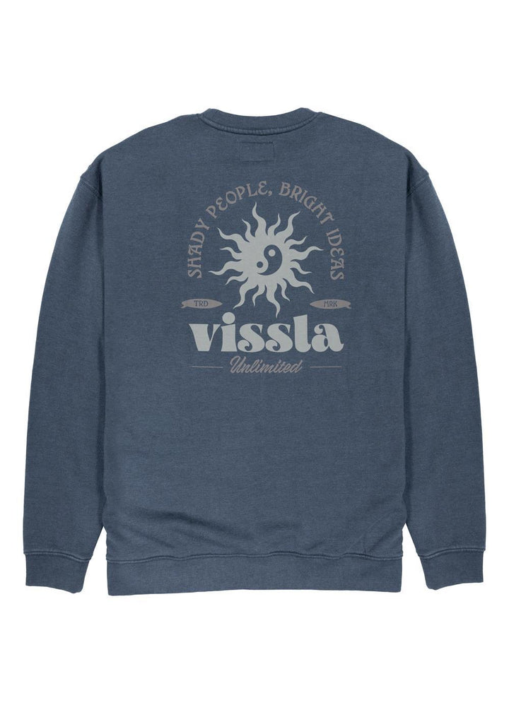 Vissla Bright Ideas Eco Fleece Crewneck in Phantom