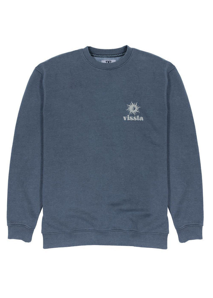 Vissla Bright Ideas Eco Fleece Crewneck in Phantom, view 2