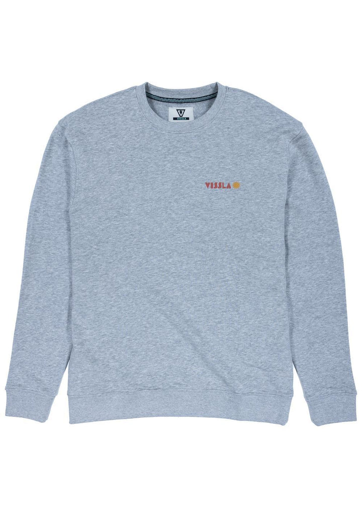 Vissla Coastal Life Eco Fleece Crewneck in Steel, view 2
